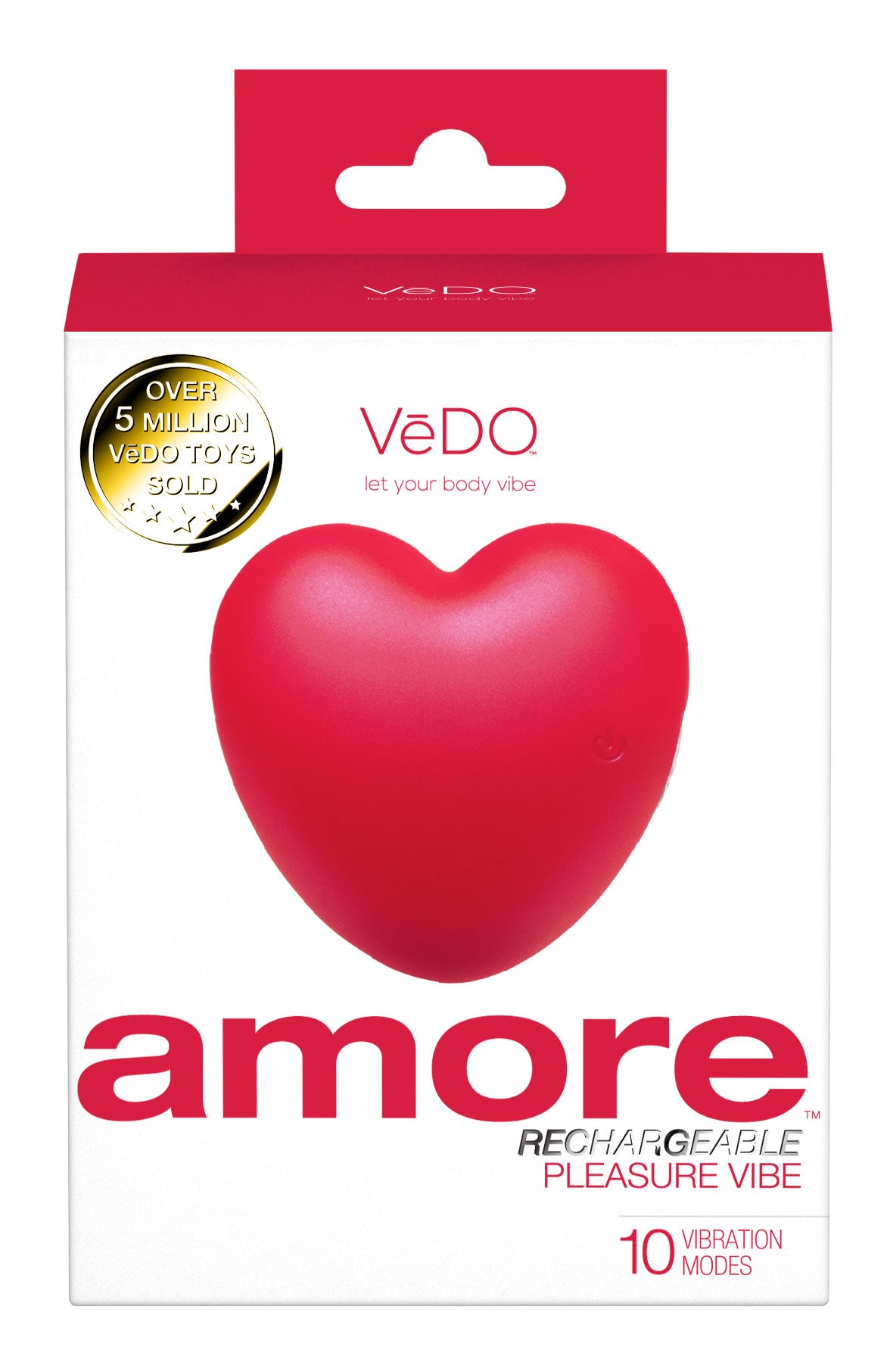 Vedo Amore Rechargeable Vibe Red