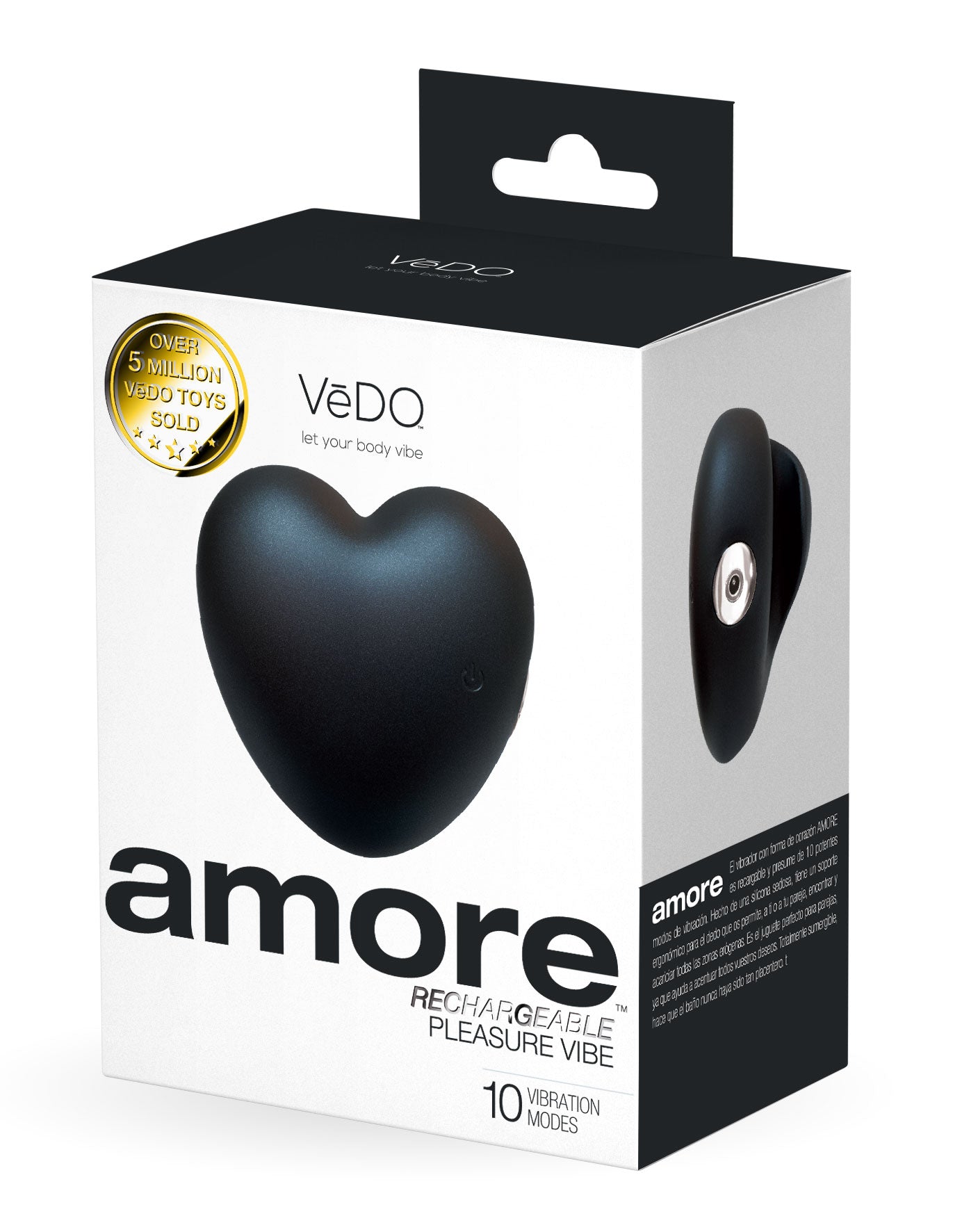 Vedo Amore Rechargeable Vibe Black