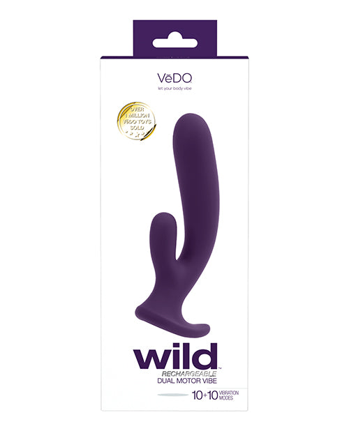 Vedo Wild Rechargeable Dual Vibe Purple