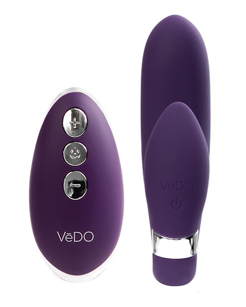 Jeni C-shaped Dual Motor Vibe With Remote - Purple