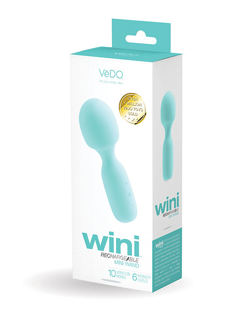 Vedo Wini Rechargeable Mini Wand Turquoise