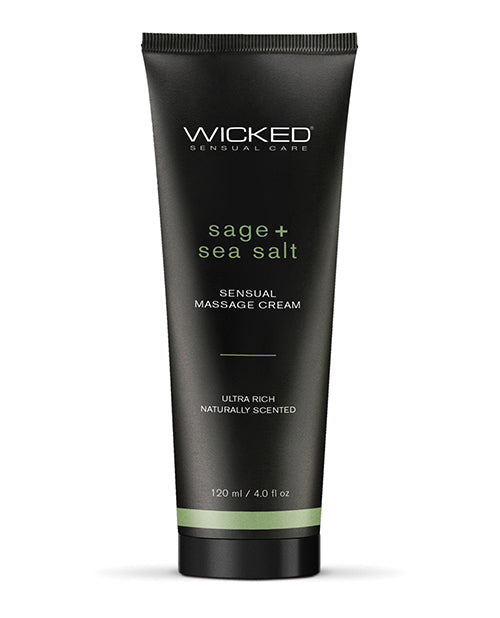 Wicked Massage Cream Sage + Sea Salt 4 Oz