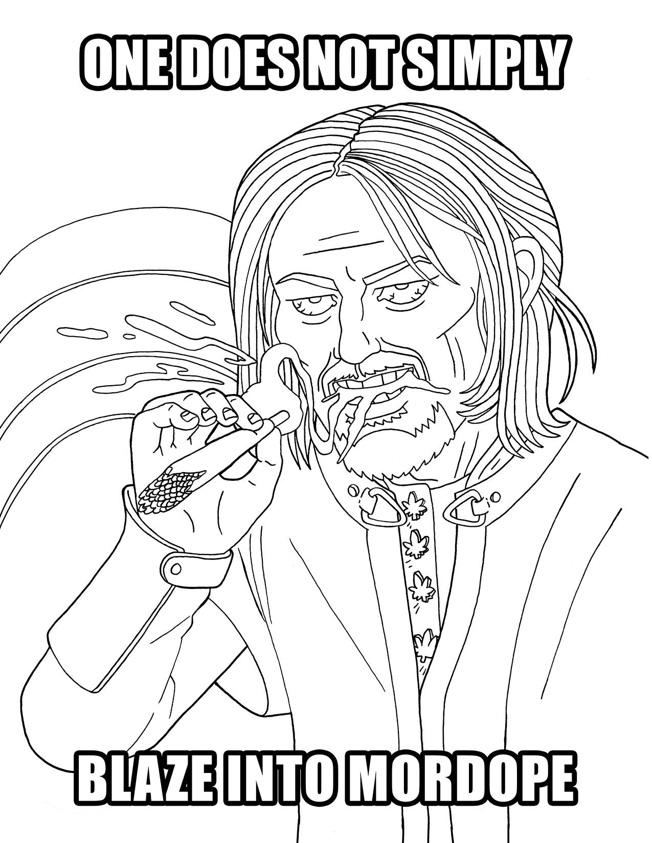 Lord Of Smoke Rings Coloring Book