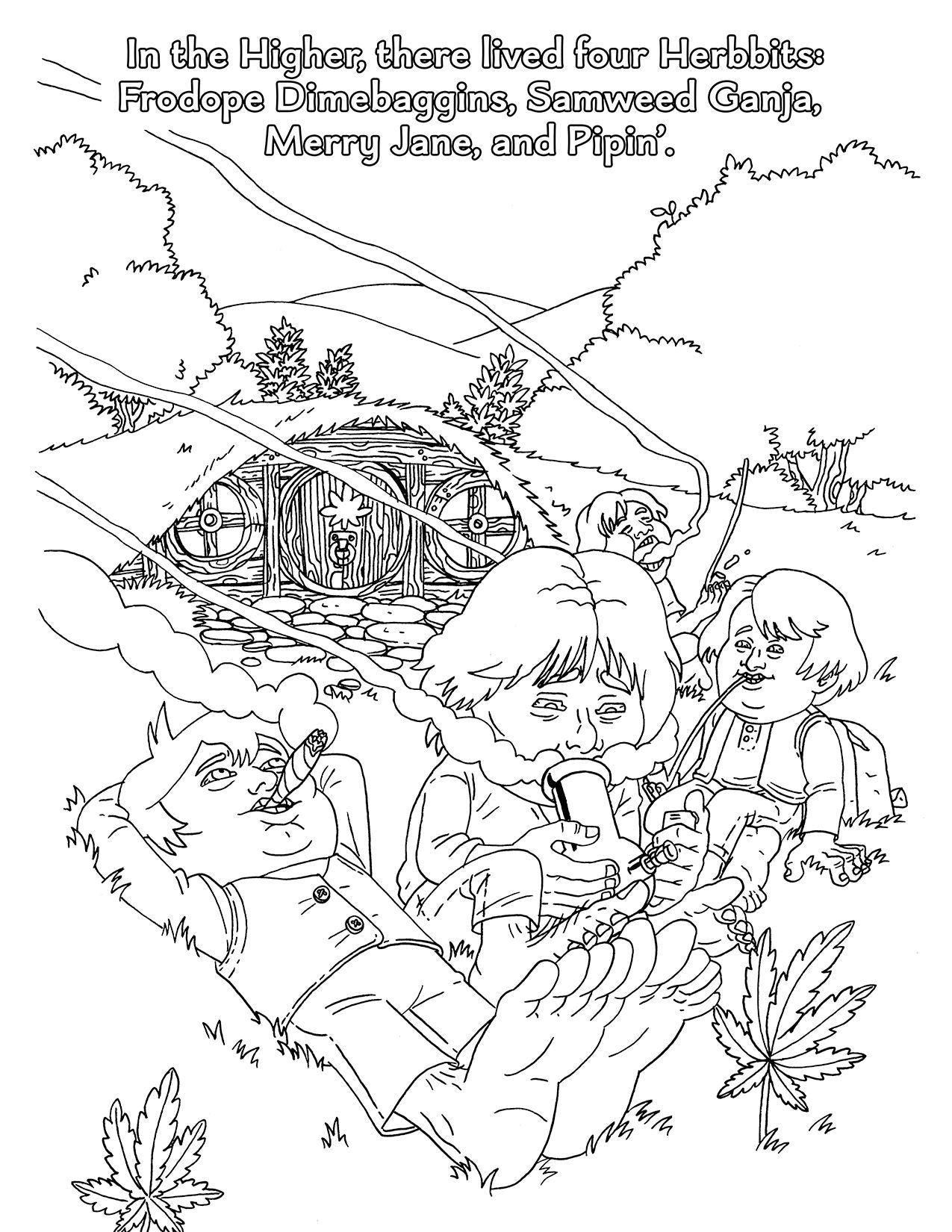 Lord Of Smoke Rings Coloring Book