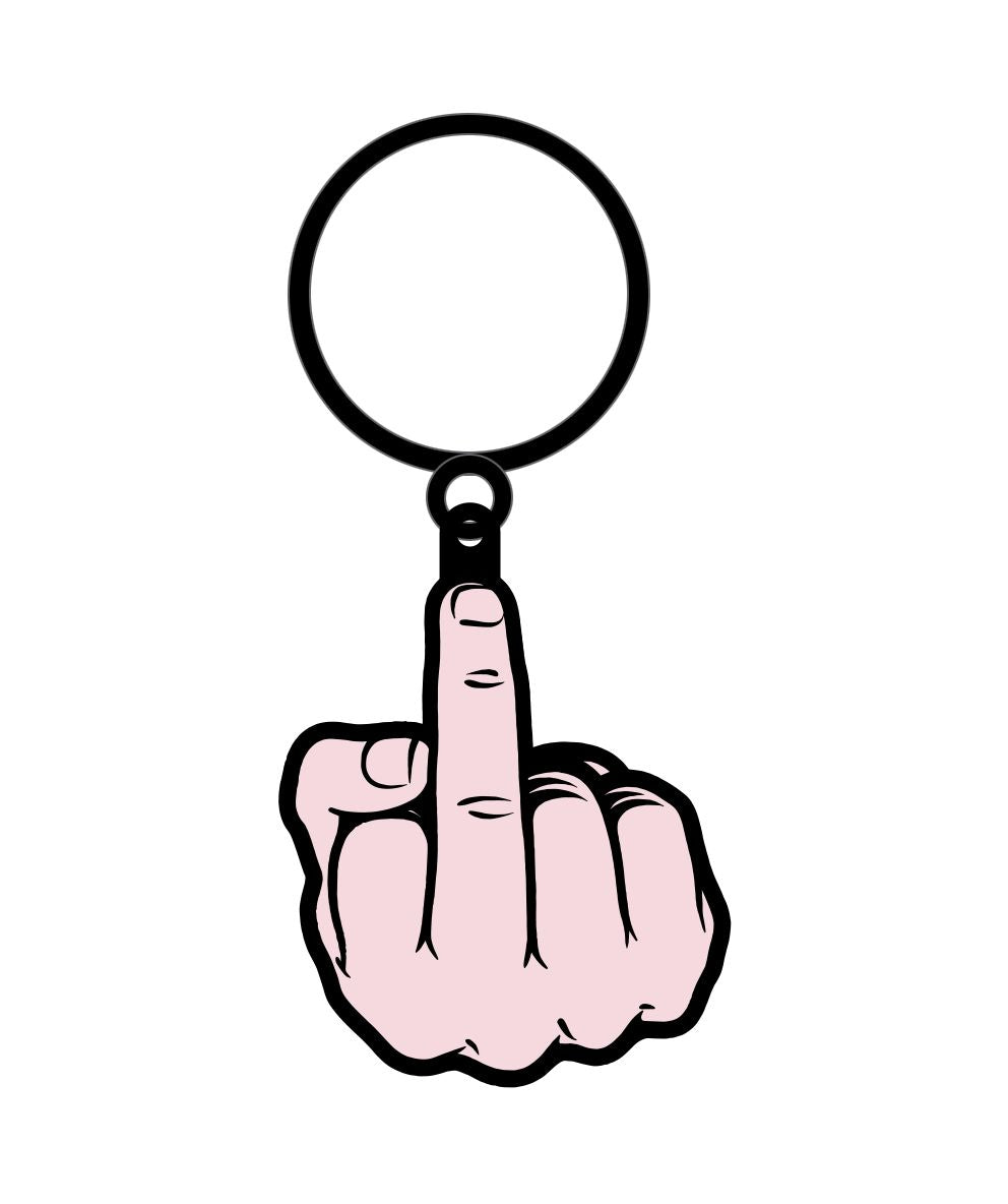 Middle Finger Keychain