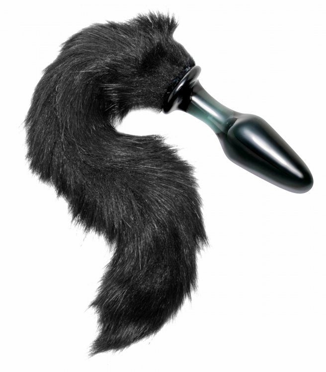 Tailz Midnight Fox Glass Plug W/ Tail