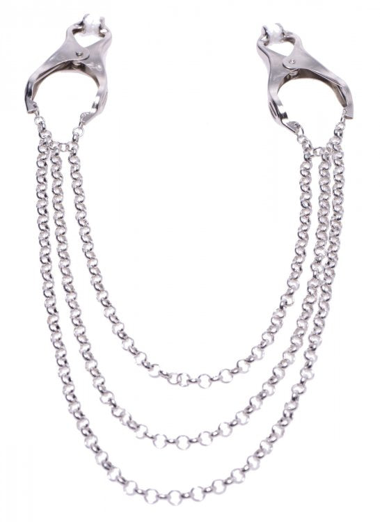 Master Series Affix Triple Chain Nipple Clamps