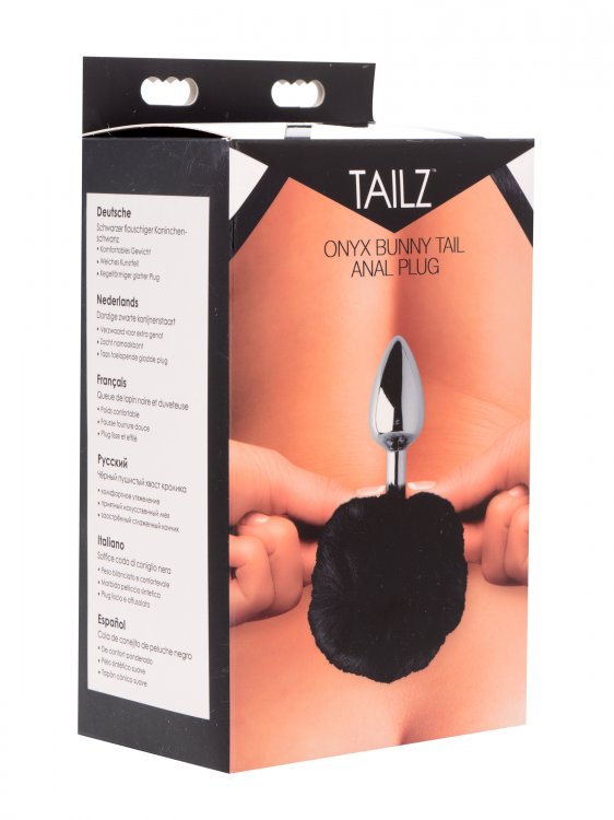 Tailz Oynx Bunny Tail Anal Plug Black