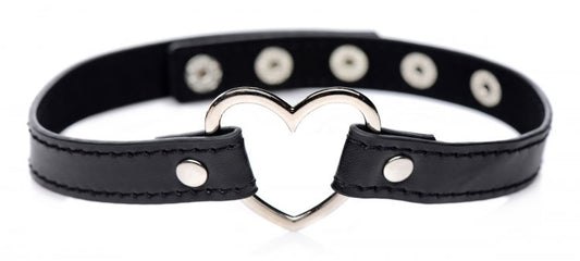 Master Series Dark Heart Chrome Heart Black Choker