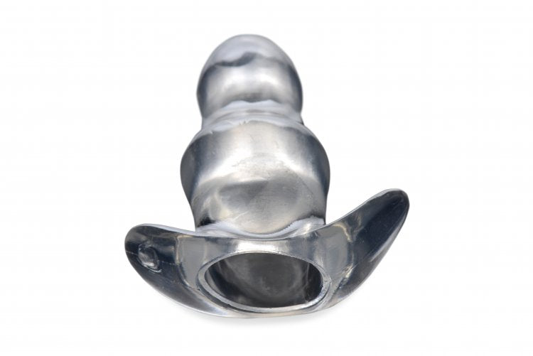 Master Series Clear View Hollow Anal Plug Small