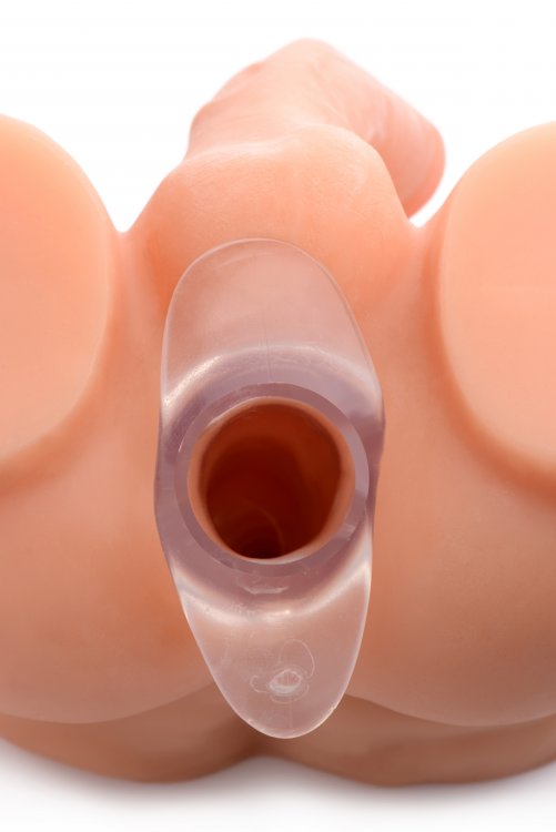 Master Series Clear View Hollow Anal Plug Xl