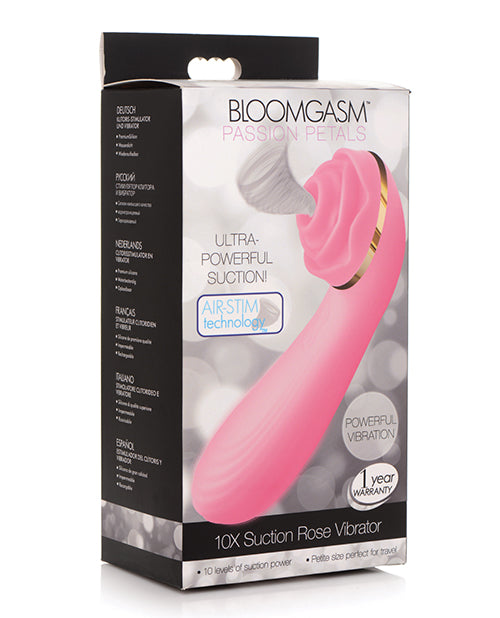 Bloomgasm Passion Petals Suction Rose Vibrator Pink