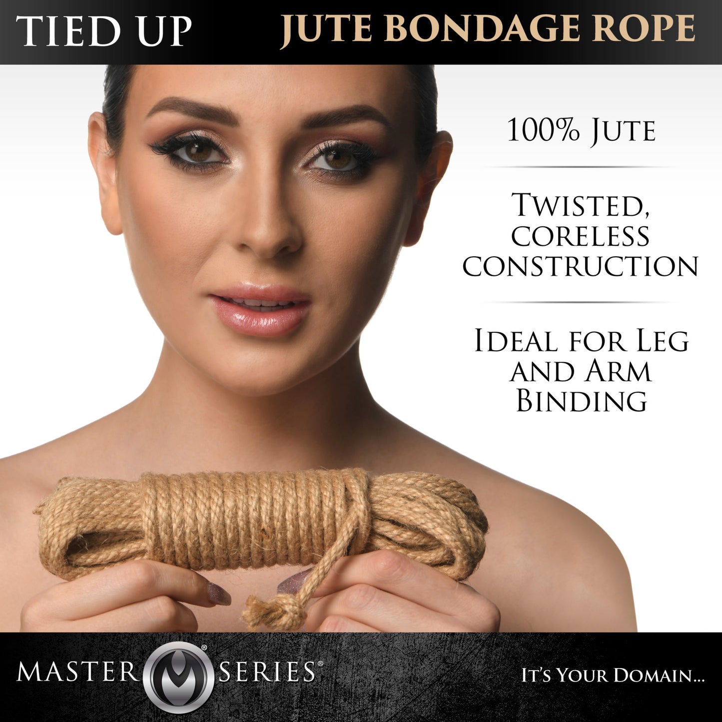 Master Series Tied Up Jute Bondage Rope 25ft