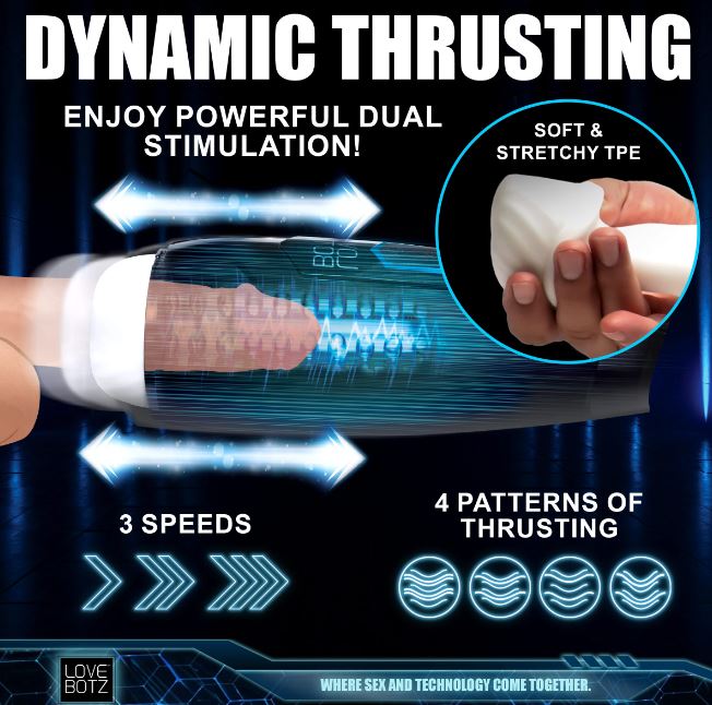 Milker Max 14x Thrusting & Vibrating Masturbator