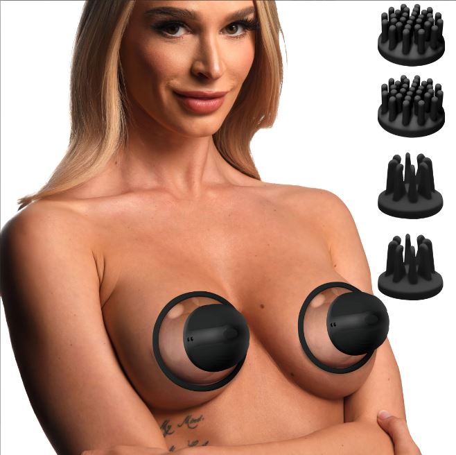 Rotating Nipple Suckers W/ 4 Atttachments