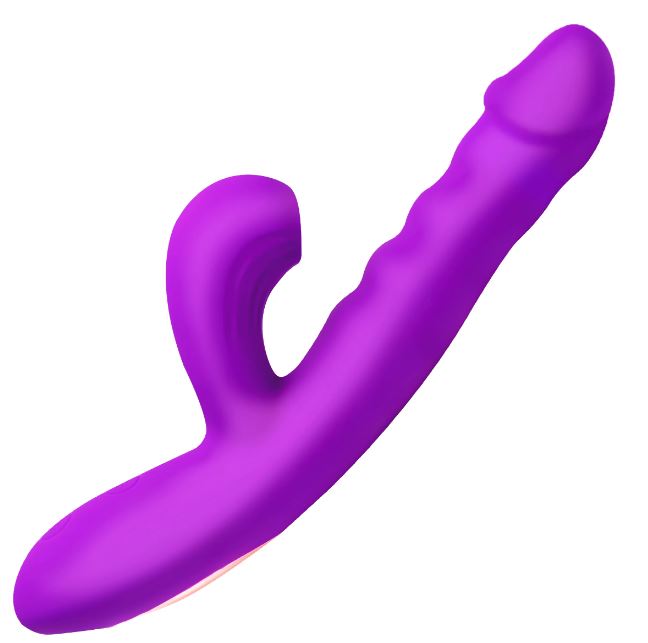 Thrusting & Sucking Rabbit Vibrator Purple