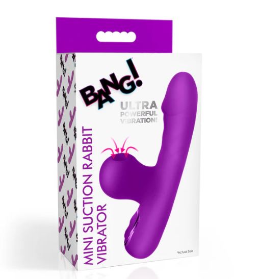 Mini Suction Rabbit Vibrator Purple