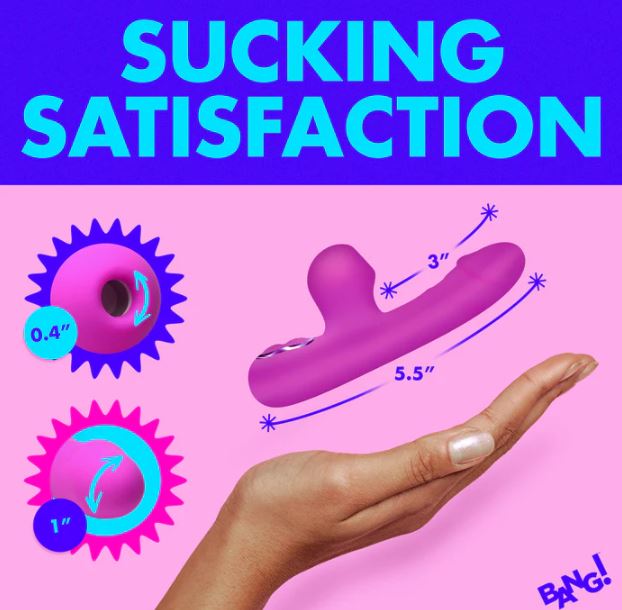 Mini Suction Rabbit Vibrator Purple