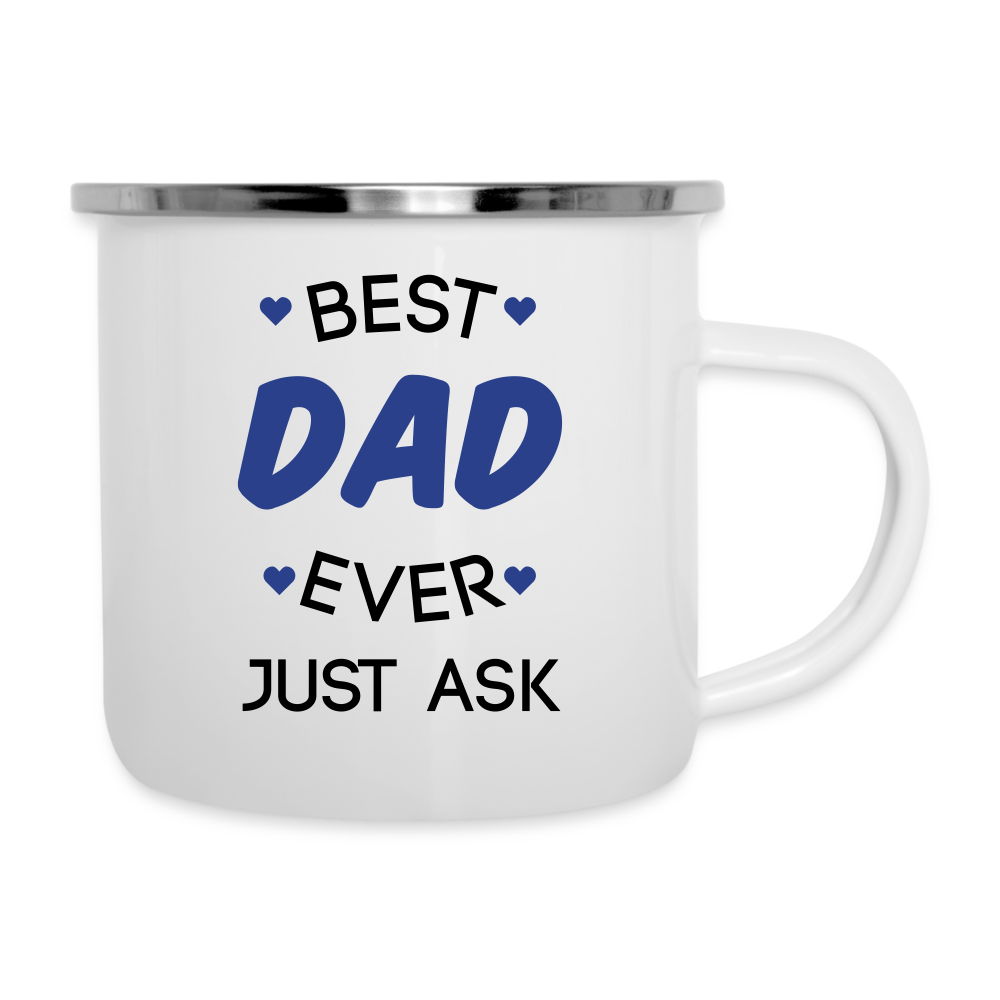 Fathers Day Best Dad Ever Camper Mug - white