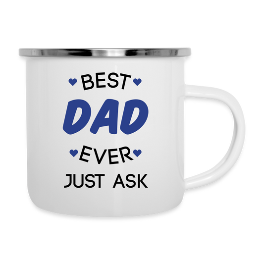 Fathers Day Best Dad Ever Camper Mug - white