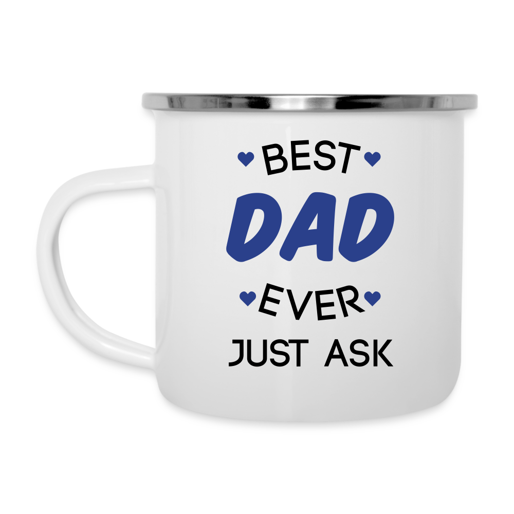 Fathers Day Best Dad Ever Camper Mug - white