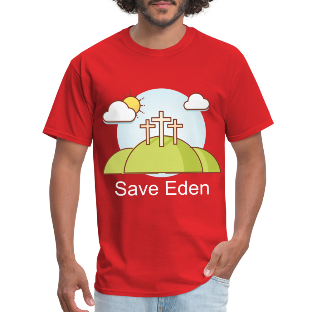 Save Eden Fundraiser Classic T-Shirt - red