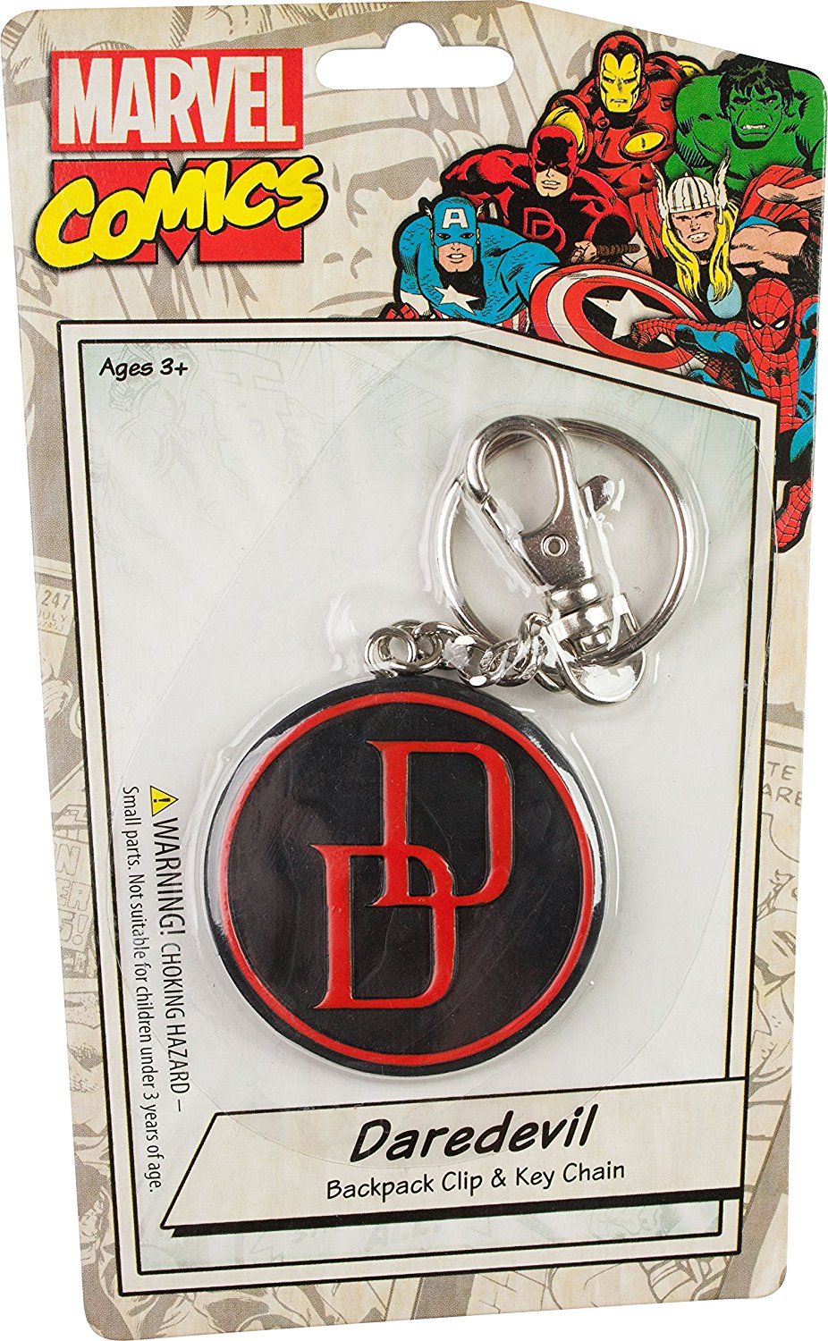 Marvel Daredevil Retro Logo Keychain by NJ Croce 2016