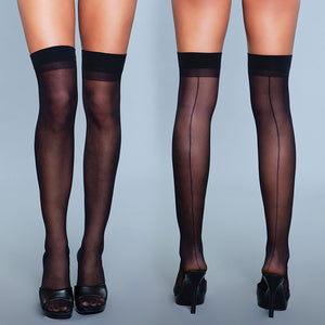 BeWicked Favorite Day Thigh Highs-Black O/S