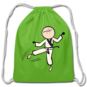 Karate Kid Cotton Drawstring Bag - clover