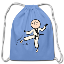 Karate Kid Cotton Drawstring Bag - carolina blue