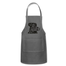 Life is What you Bake It Adjustable Apron - charcoal
