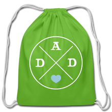 Dad Father's Day Cotton Drawstring Bag - clover