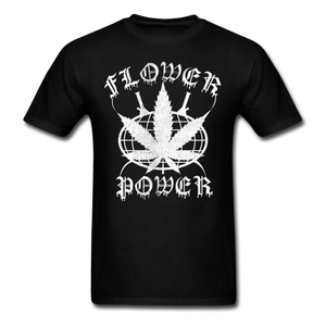 Shorty's Flower Power Men's T-Shirt - black