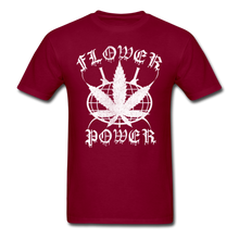 Shorty's Flower Power Men's T-Shirt - burgundy