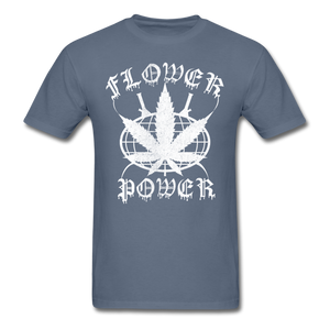 Shorty's Flower Power Men's T-Shirt - denim